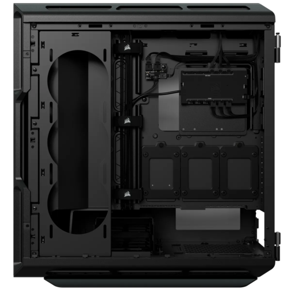 5000T RGB Black Tempered Glass Mid-Tower; 2x 3.5'' |  4x 2.5'' Drive Bays; Up to 360mm Radiator compatible; 4x 120mm fan incl - Image 3