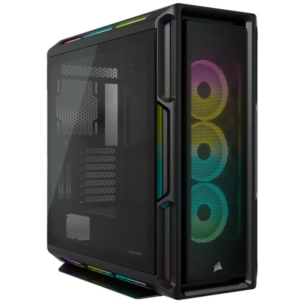 5000T RGB Black Tempered Glass Mid-Tower; 2x 3.5'' |  4x 2.5'' Drive Bays; Up to 360mm Radiator compatible; 4x 120mm fan incl - Image 4
