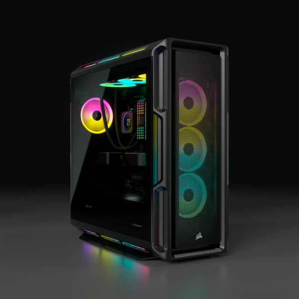 5000T RGB Black Tempered Glass Mid-Tower; 2x 3.5'' |  4x 2.5'' Drive Bays; Up to 360mm Radiator compatible; 4x 120mm fan incl - Image 11