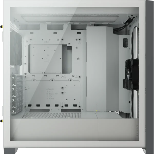 5000D Airflow White Tempered Glass Mid-Tower - 4x3.5''; 2x2.5''; Up to 360mm Liquid Coolers - ATX Chassis - Image 8