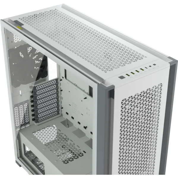 7000D Airflow White Tempered Glass Mid-Tower; 6x 3.5'' |  4x 2.5'' Drive Bays ; 480mm Radiator Compatible; 3x140mm fan incl - Image 13