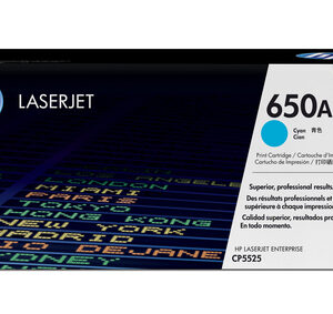 HP 650A CYAN TONER CARTRIDGE