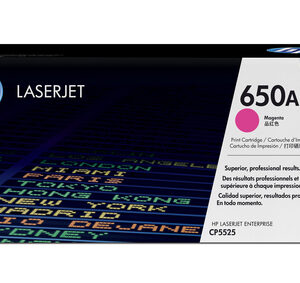 HP 650A COLOR LASERJET CP5525 MAGENTA PRINT TONER CARTRIDGE