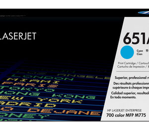HP 651A CYAN TONER CARTRIDGE
