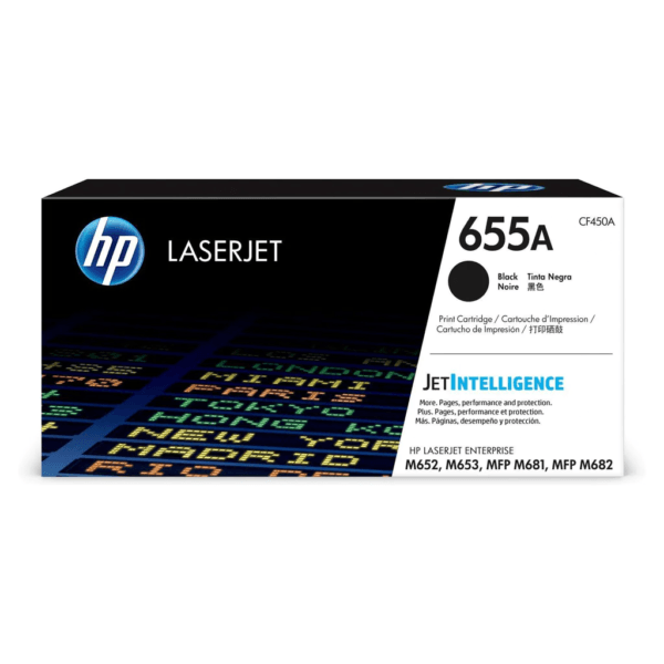 HP 655A BLACK ORIGINAL LASERJET TONER