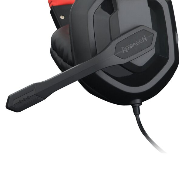 REDRAGON Over-Ear ARES Aux Gaming Headset - Black - Image 3