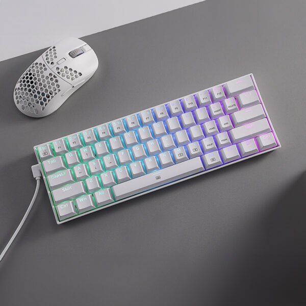 REDRAGON DRAGONBORN Wired Mechanical Keyboard RGB_x000D_67Key Design - White - Image 6