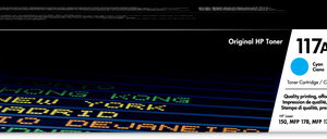 HP 117A CYAN ORIGINAL LASER TONER CARTRIDGE