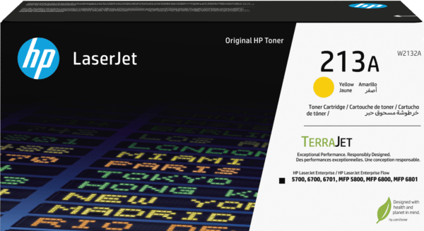 HP 213A YELLOW ORIGINAL LASERJET TONER CARTRIDGE