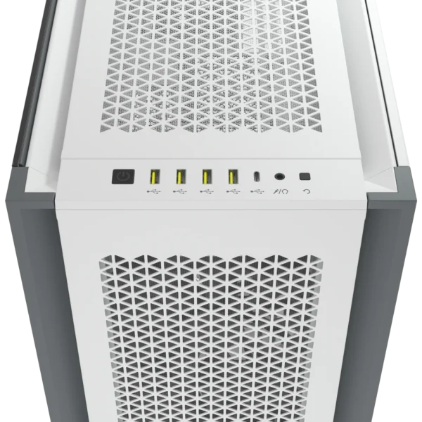 7000D Airflow White Tempered Glass Mid-Tower; 6x 3.5'' |  4x 2.5'' Drive Bays ; 480mm Radiator Compatible; 3x140mm fan incl - Image 7