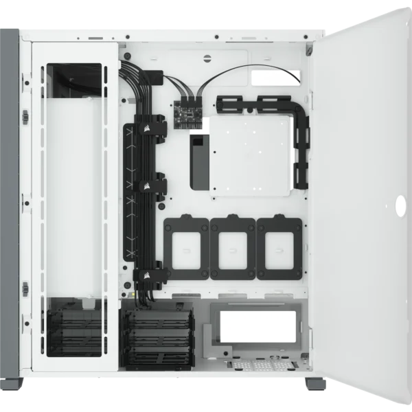 7000D Airflow White Tempered Glass Mid-Tower; 6x 3.5'' |  4x 2.5'' Drive Bays ; 480mm Radiator Compatible; 3x140mm fan incl - Image 24