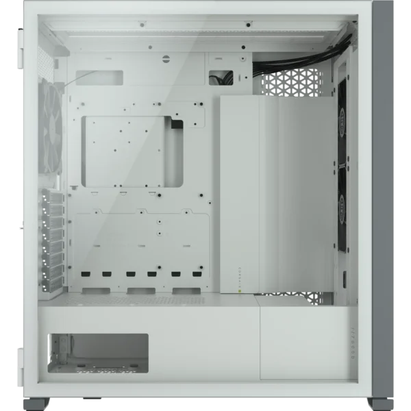 7000D Airflow White Tempered Glass Mid-Tower; 6x 3.5'' |  4x 2.5'' Drive Bays ; 480mm Radiator Compatible; 3x140mm fan incl - Image 18