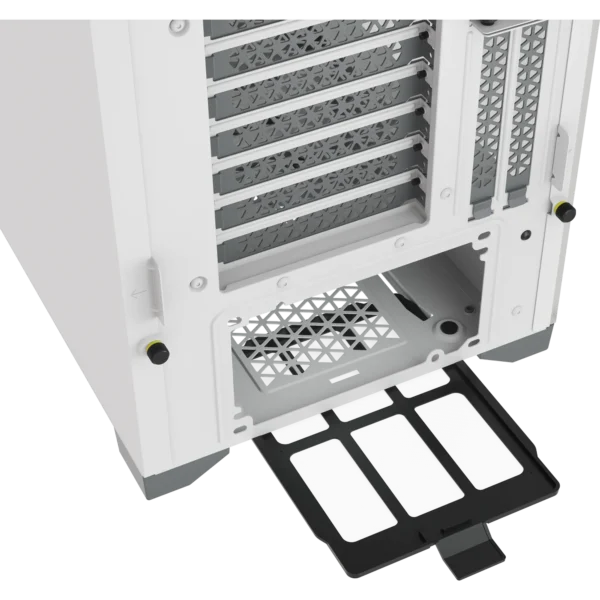 5000D Airflow White Tempered Glass Mid-Tower - 4x3.5''; 2x2.5''; Up to 360mm Liquid Coolers - ATX Chassis - Image 6