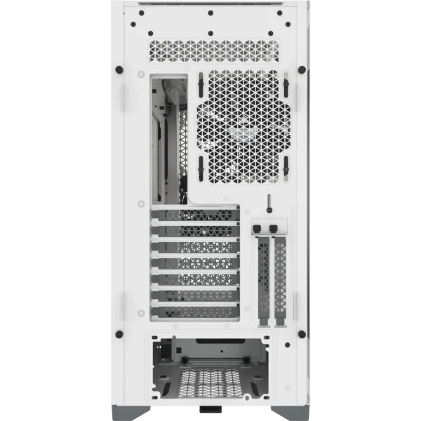5000D Airflow White Tempered Glass Mid-Tower - 4x3.5''; 2x2.5''; Up to 360mm Liquid Coolers - ATX Chassis - Image 2