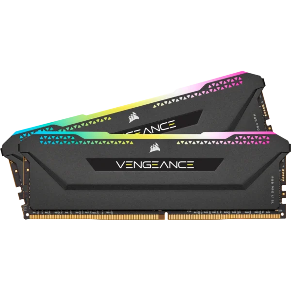 Corsair VENGEANCE® RGB PRO SL 32GB (2 x 16GB) DDR4 DRAM 3200MHz C16 Memory Kit; 18-22-22-42; 1.35; Black - Image 8