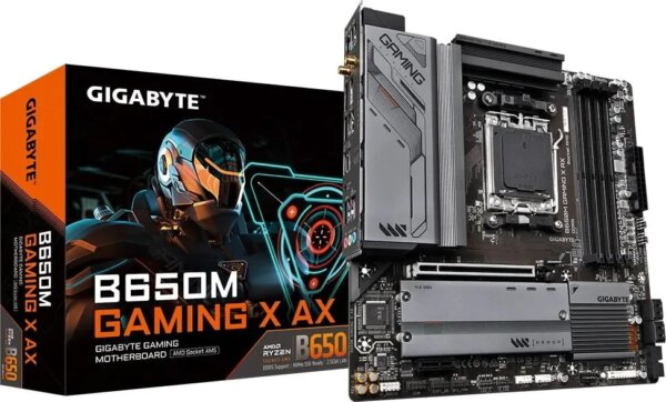 GIGABYTE Motherboard AMD B650 Gaming Chipset for AMD AM5; 4x DDR5; 3x M2; HDMI/DP; ATX; WiFi.