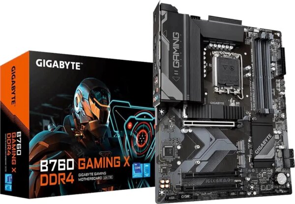 GIGABYTE Motherboard Intel® B760 Chipset for LGA 1700; 4x DDR4; 3x M2; HDMI/DP; ATX.