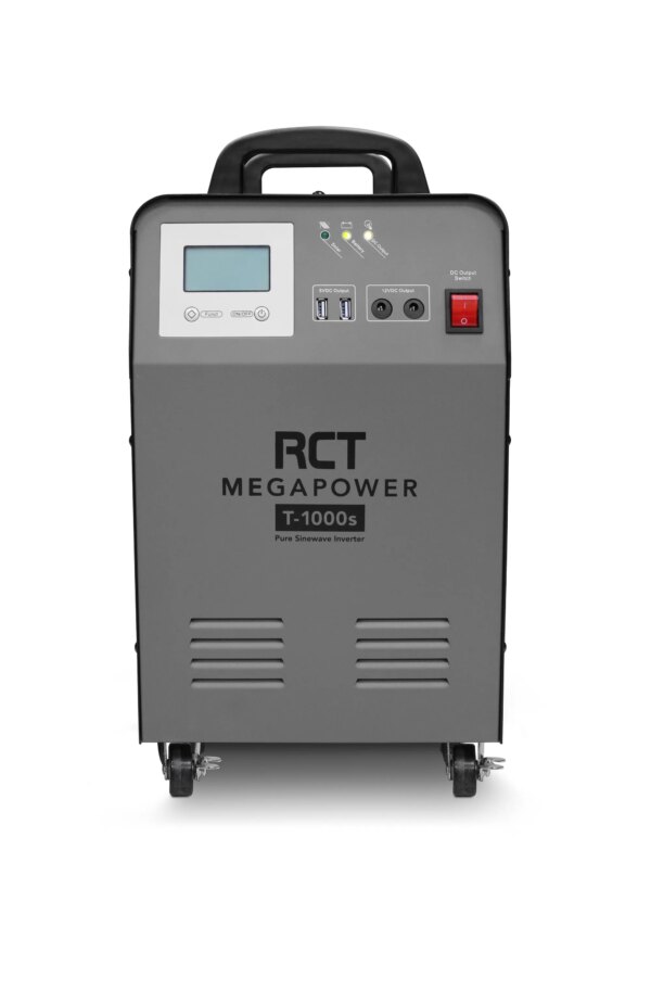 RCT MEGAPOWER 1KVA/1000W INVERTER TROLLEY WITH 1 X 100AH GEL BATTERY (Warranty Electronics- 1 year; Batteries 6 Month) - Image 2