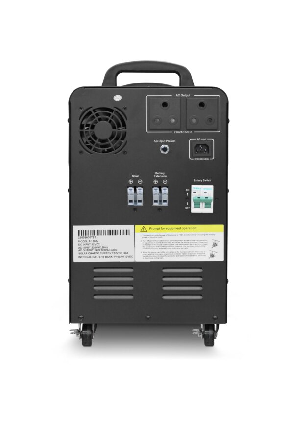 RCT MEGAPOWER 1KVA/1000W INVERTER TROLLEY WITH 1 X 100AH GEL BATTERY (Warranty Electronics- 1 year; Batteries 6 Month)