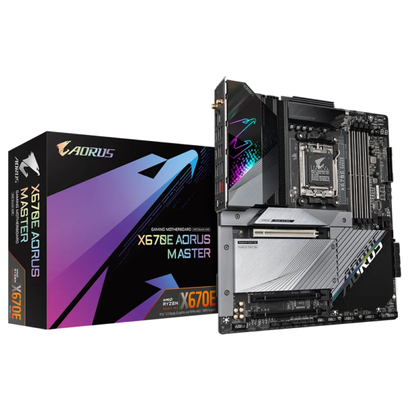 GIGABYTE Motherboard Aorus AMD X670 Master Chipset for AMD AM5; 4x DDR5; 4x M2; HDMI/DP; EATX - Image 2