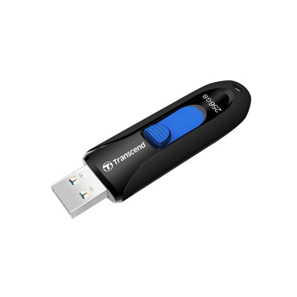 TRANSCEND 16GB JF790 USB3.1 GEN 1 CAPLESS FLASH DRIVE - BLACK AND BLUE - Image 5