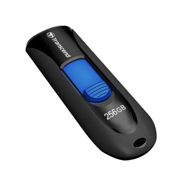 TRANSCEND 16GB JF790 USB3.1 GEN 1 CAPLESS FLASH DRIVE - BLACK AND BLUE