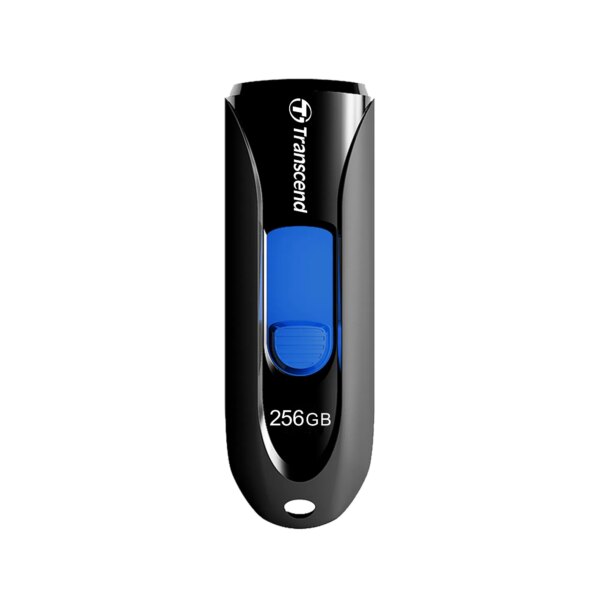 TRANSCEND 16GB JF790 USB3.1 GEN 1 CAPLESS FLASH DRIVE - BLACK AND BLUE - Image 3