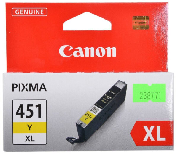 CANON INK CARTRIDGE CLI-451 XL Y YELLOW