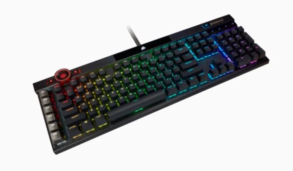 Corsair K100 RGB Optical-Mechanical Wired CORSAIR OPX Switch Keyboard with RGB Backlighting – Black. - Image 15
