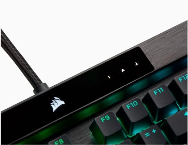 Corsair K100 RGB Optical-Mechanical Wired CORSAIR OPX Switch Keyboard with RGB Backlighting – Black. - Image 22
