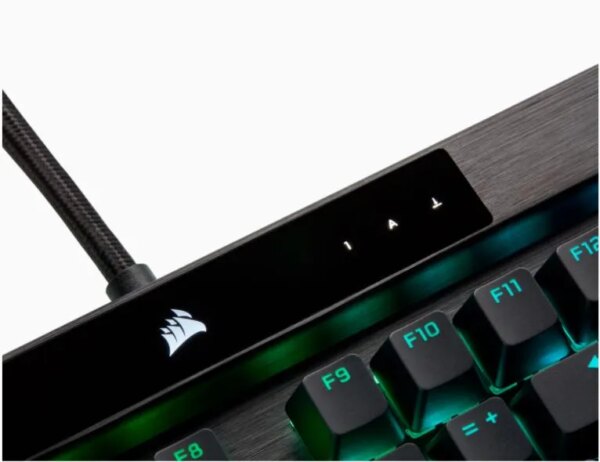 Corsair K100 RGB Optical-Mechanical Wired CORSAIR OPX Switch Keyboard with RGB Backlighting – Black. - Image 31