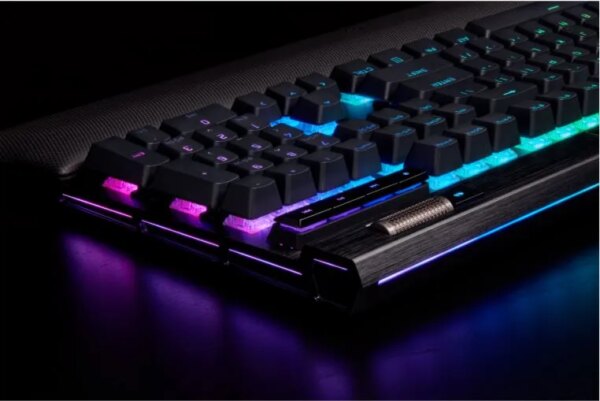 Corsair K100 RGB Optical-Mechanical Wired CORSAIR OPX Switch Keyboard with RGB Backlighting – Black. - Image 4
