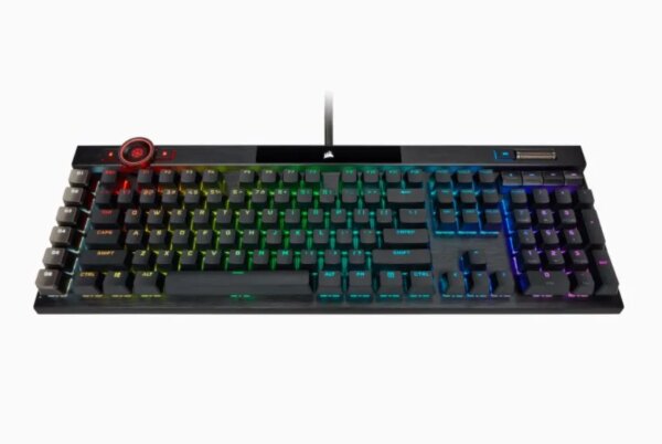 Corsair K100 RGB Optical-Mechanical Wired CORSAIR OPX Switch Keyboard with RGB Backlighting – Black. - Image 9