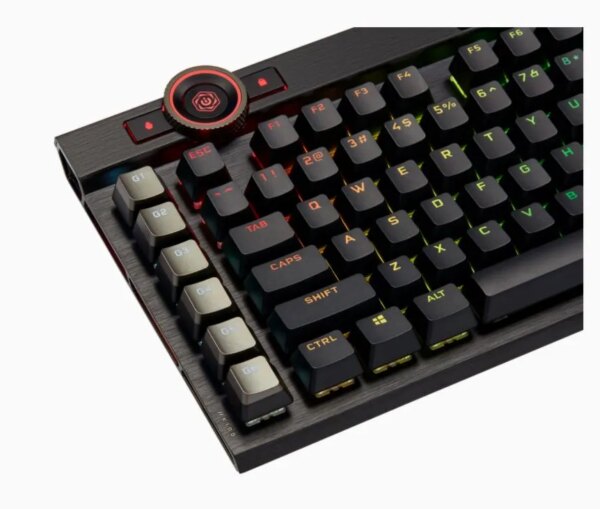 Corsair K100 RGB Optical-Mechanical Wired CORSAIR OPX Switch Keyboard with RGB Backlighting – Black. - Image 8
