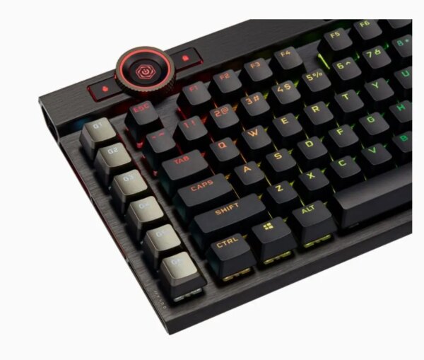 Corsair K100 RGB Optical-Mechanical Wired CORSAIR OPX Switch Keyboard with RGB Backlighting – Black. - Image 12