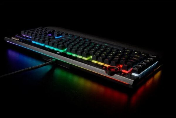 Corsair K100 RGB Optical-Mechanical Wired CORSAIR OPX Switch Keyboard with RGB Backlighting – Black. - Image 2