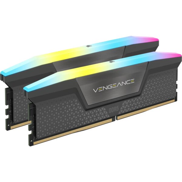 Corsair VENGEANCE RGB DDR5 64GB (2x32GB) DDR5 5200 CL40-40-40-77 1.25V AMD EXPO & Intel XMP - Grey. - Image 7