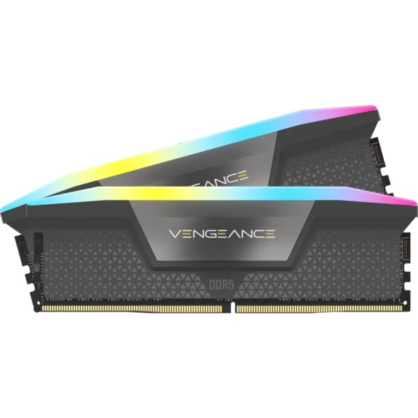 Corsair VENGEANCE RGB DDR5 64GB (2x32GB) DDR5 5200 CL40-40-40-77 1.25V AMD EXPO & Intel XMP - Grey. - Image 5
