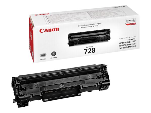 CANON-TONER-CRG 728 BK-L150 / L170 / F410 / MF4410 / MF4430 / MF4450 / MF4550D / MF4550DN / MF4570DN / MF4580DN /MF4370 / MF