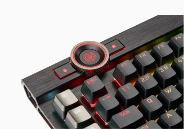 Corsair K100 RGB Mechanical Wired CHERRY MX SPEED Switch Keyboard with RGB Backlighting – Black. - Image 50