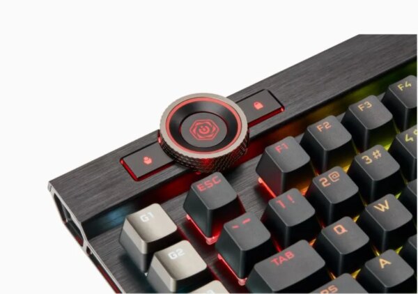 Corsair K100 RGB Mechanical Wired CHERRY MX SPEED Switch Keyboard with RGB Backlighting – Black. - Image 16