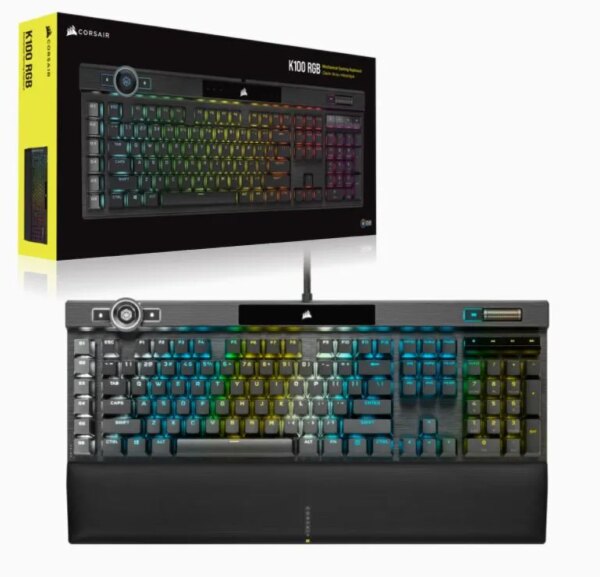 Corsair K100 RGB Mechanical Wired CHERRY MX SPEED Switch Keyboard with RGB Backlighting – Black. - Image 46