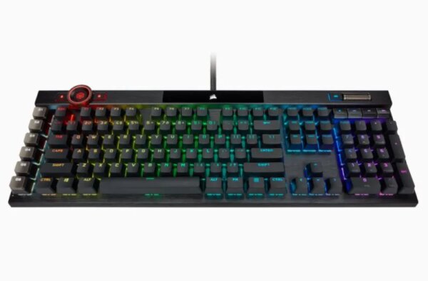 Corsair K100 RGB Mechanical Wired CHERRY MX SPEED Switch Keyboard with RGB Backlighting – Black. - Image 3