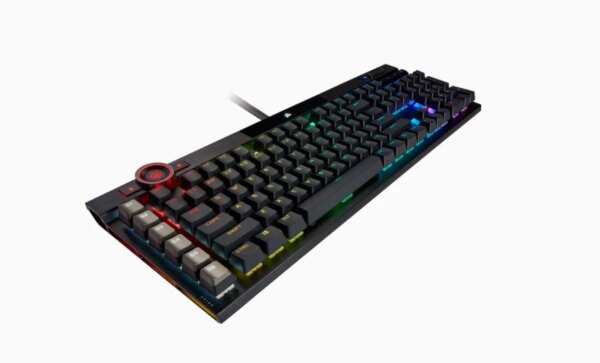 Corsair K100 RGB Mechanical Wired CHERRY MX SPEED Switch Keyboard with RGB Backlighting – Black. - Image 4