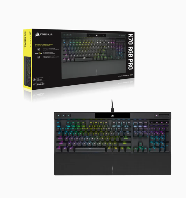 Corsair K70 RGB PRO Mechanical Gaming Keyboard - CHERRY MX SPEED Silver Keyswitches - Black - Image 41