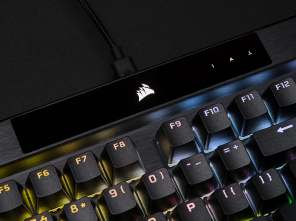 Corsair K70 RGB PRO Mechanical Gaming Keyboard - CHERRY MX SPEED Silver Keyswitches - Black - Image 2