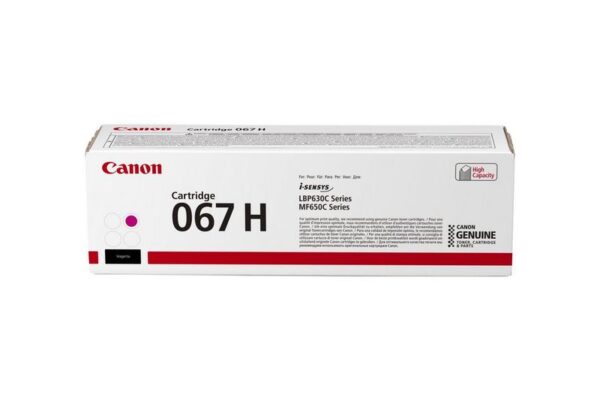 CANON 067 HIGH CAPACITY TONER CARTRIDGE (MAGENTA)
